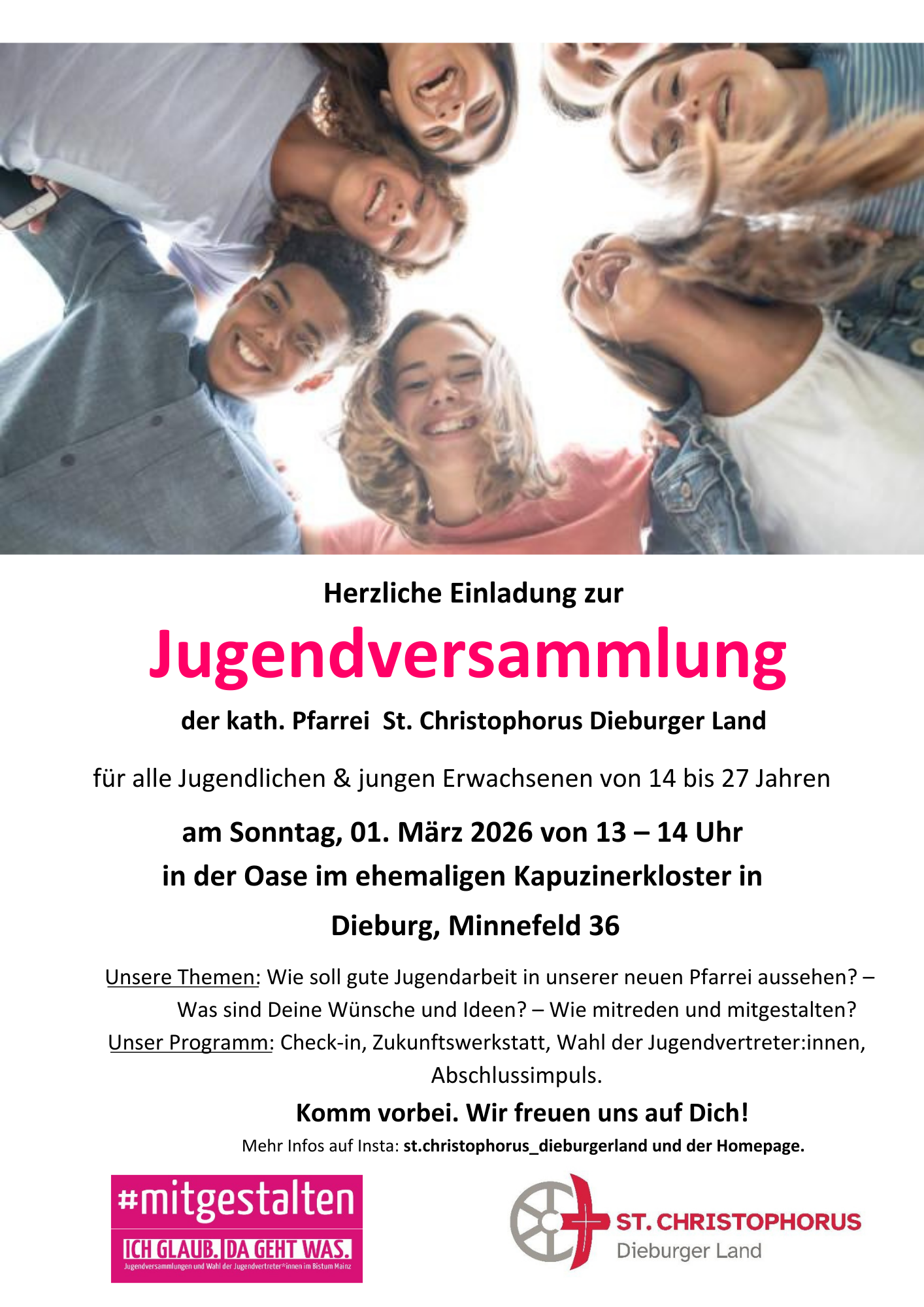 Jugendversammlung der kath. Pfarrei St. Christophorus Dieburger Land