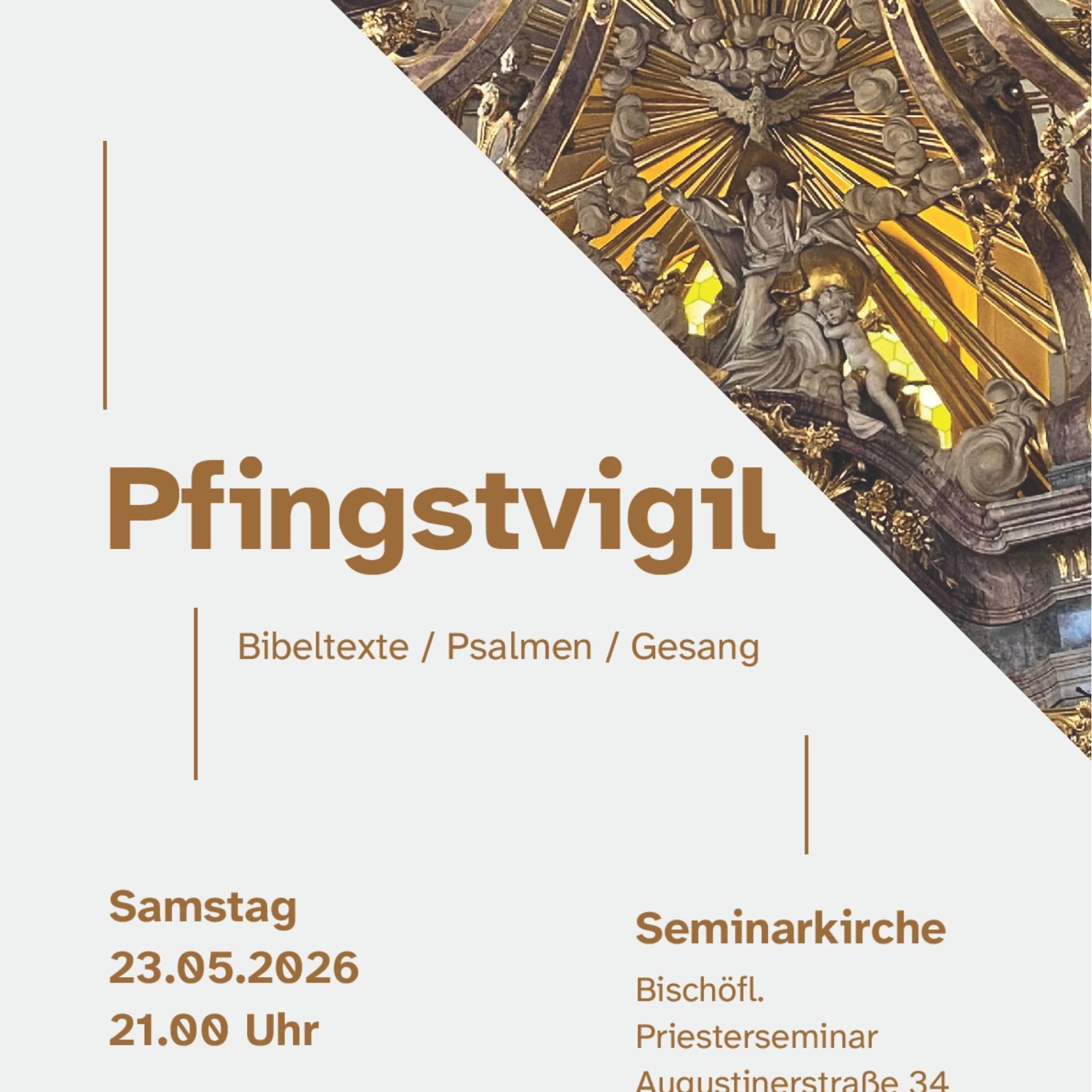 Pfingstvigil 2026 Augustinerkirche