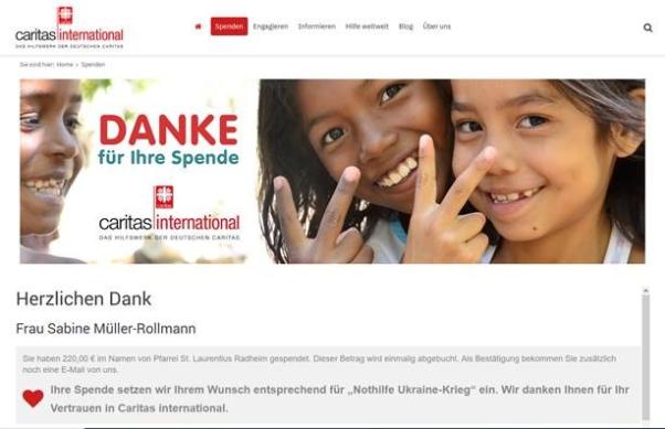 CaritasspendeUkraine