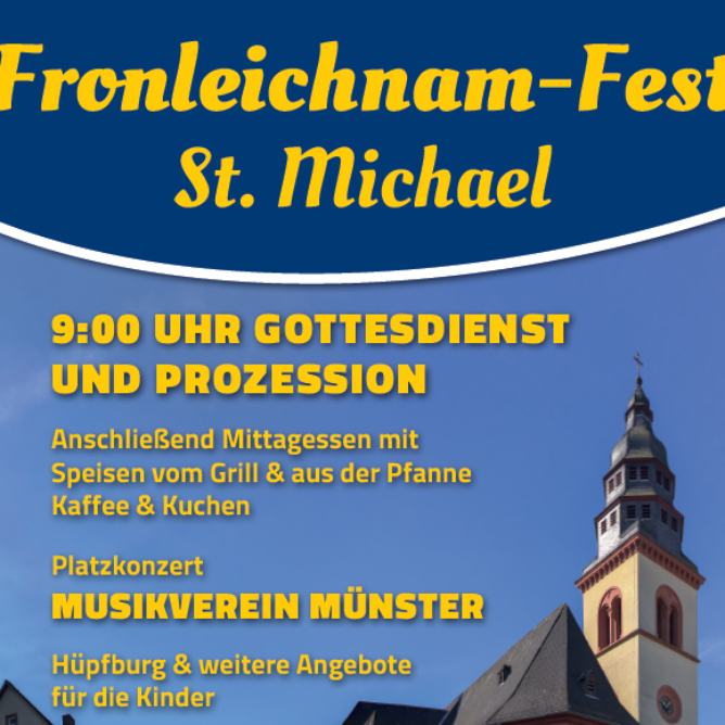 Plakat Fronleichnamsfest 2026