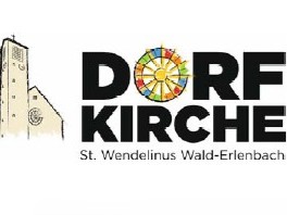 Bild und Schriftzug der Dorfkirche St. Wendelinus in Heppenheim - Wald-Erlenbach