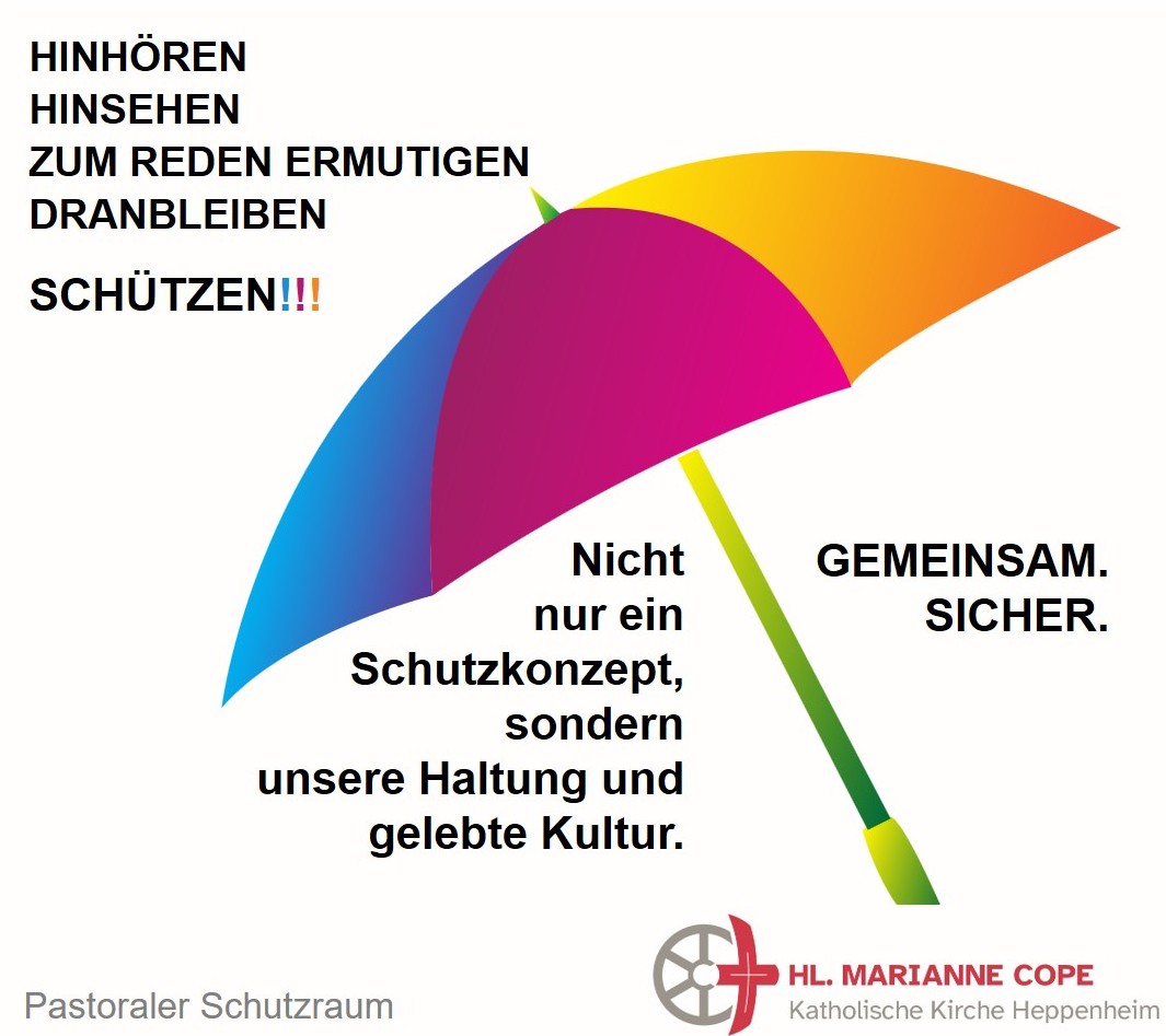 Grafik - Institutionelles Schutzkonzept der Pfarrei Hl. Marianne Cope Heppenheim