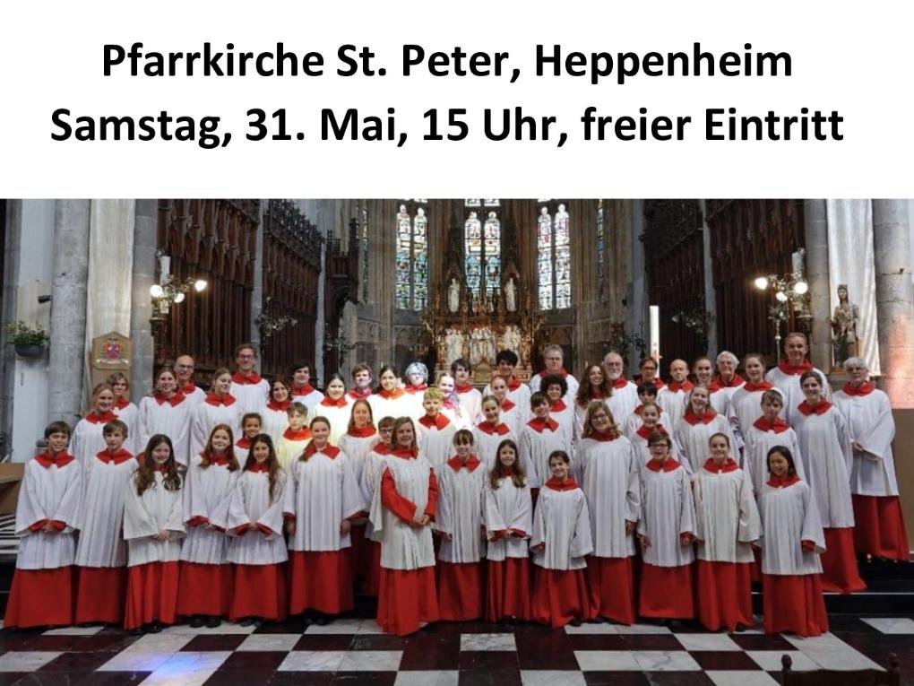 Kathedraal Koor Utrecht - Bild zum Konzert in Pfarrkirche St. Peter Heppenheim am 31.05.2005
