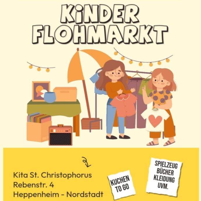 Poster - Kinderflohmarkt - Kita St. Christophorus - 31.08.2025