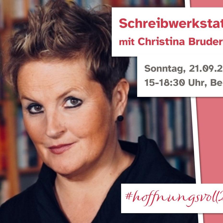 Bild von Christina Brudereck, Autorin - zu ihrer Schreibwerkstatt und Lesung in Bensheim am 21.09.2025