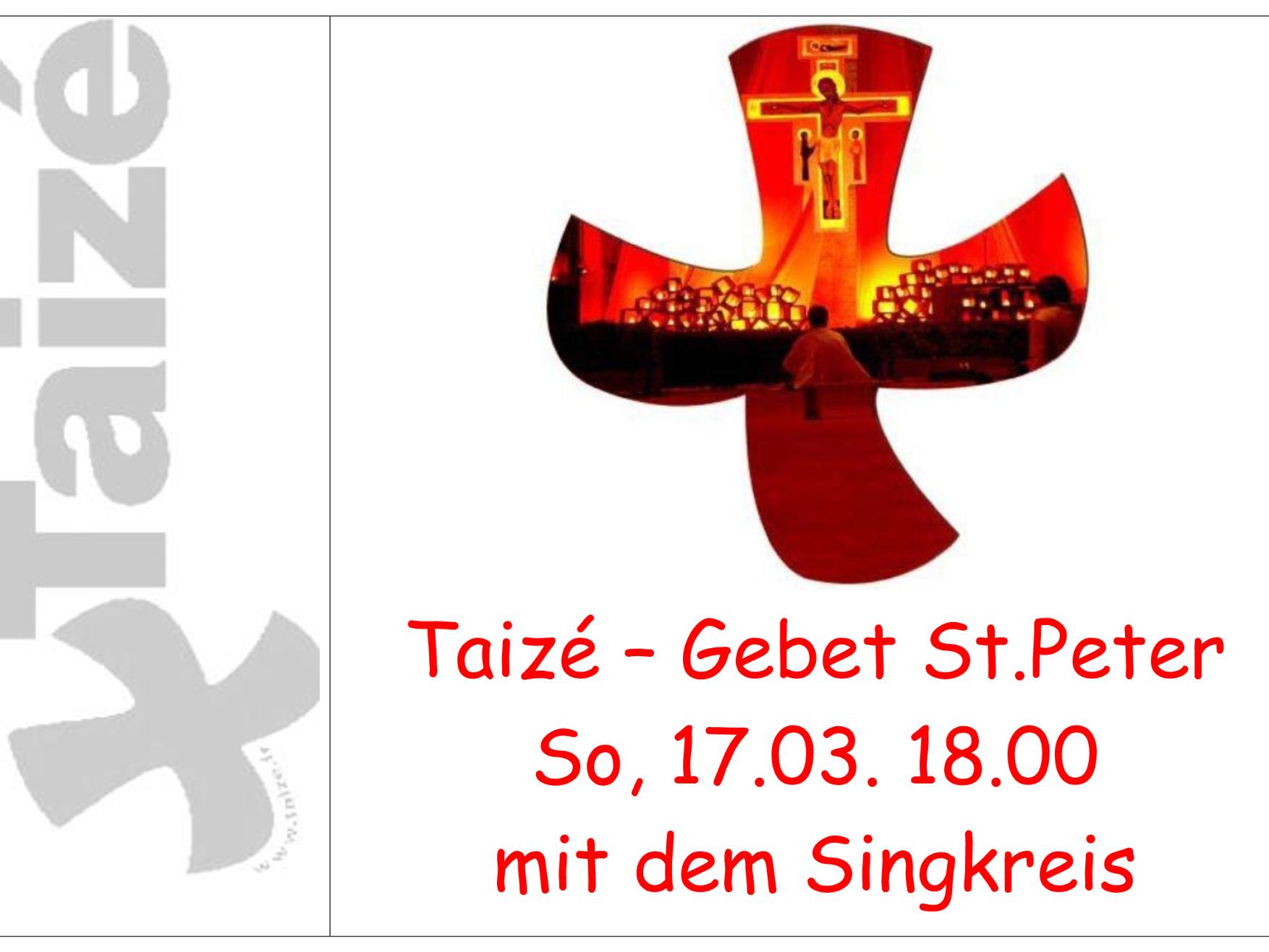 Taizé-Gebet mit dem Singkreis