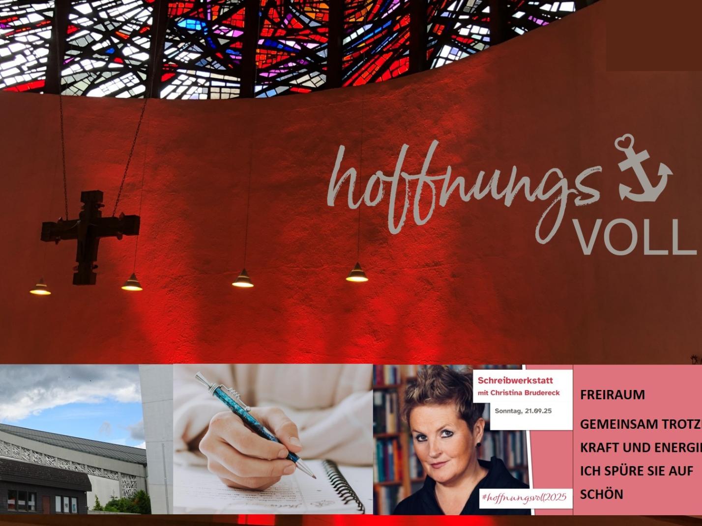 Collage - TROTZKRAFT Schreibwerkstatt und Lesung mit Christina Brudereck am 21.09.2025