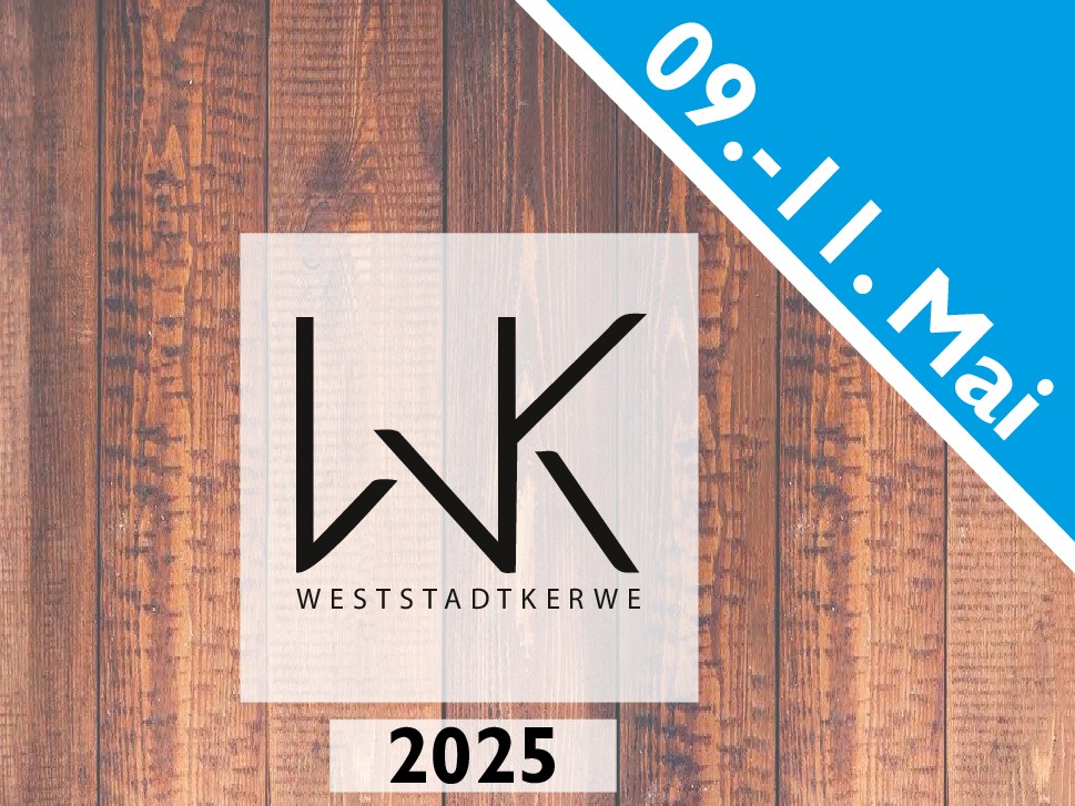Plakat - Weststadt-Kerwe 2025 in Heppenheim am 09.-11.05.2025