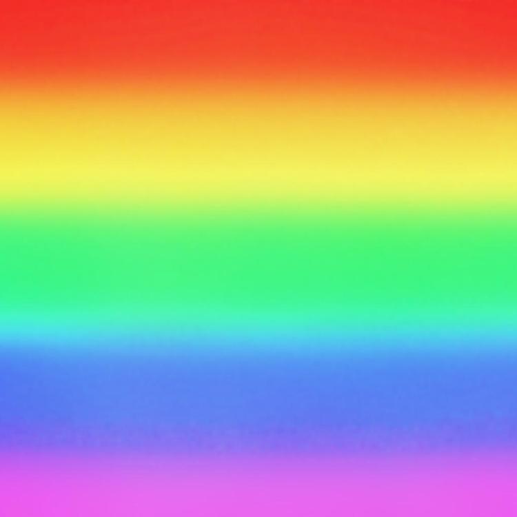 Bunte Regenbogenstreifen verlaufen horizontal in leuchtenden Farben.