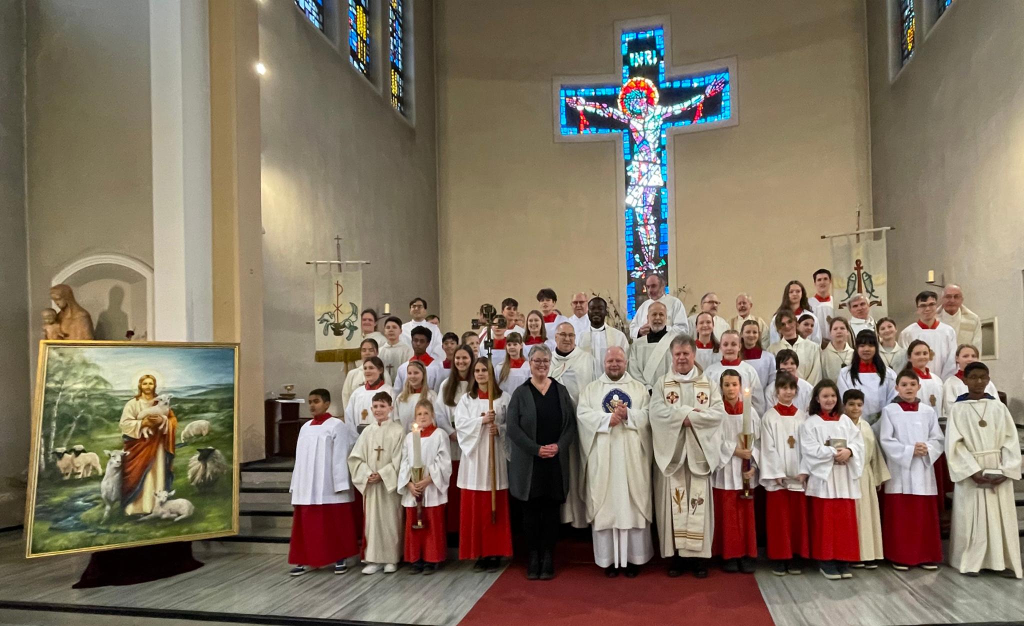 Gruppenfoto mit Generalvikar Dr. Sebastian Lang