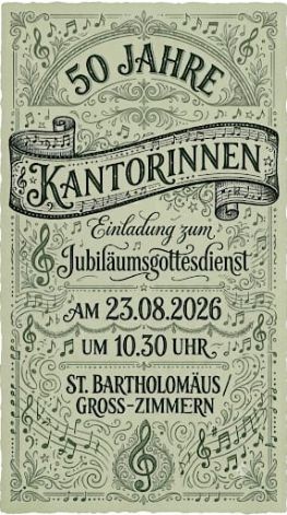 Jubiläum Kantorinnen