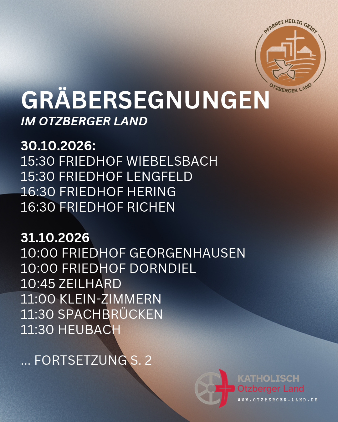 Gräbersegnugen 2026