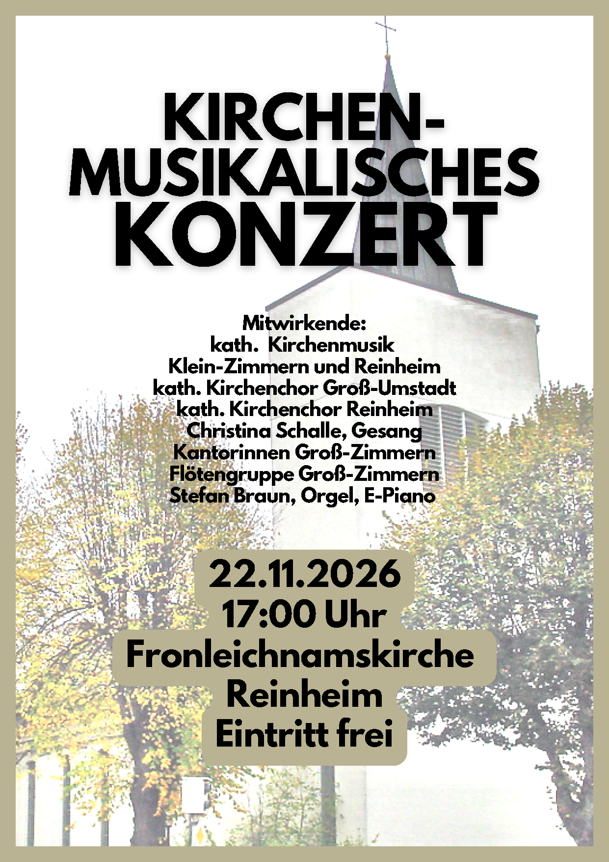 Kirchenmusikalisches Konzert 2026