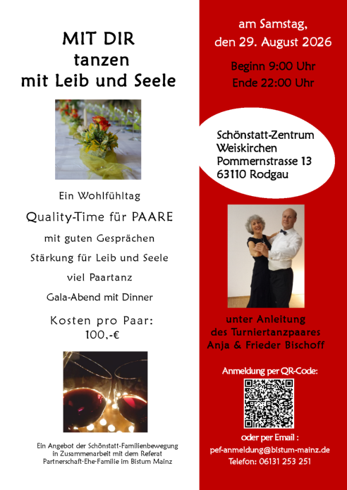Plakat 2026.Mit Dir tanzen mit Leib und Seele