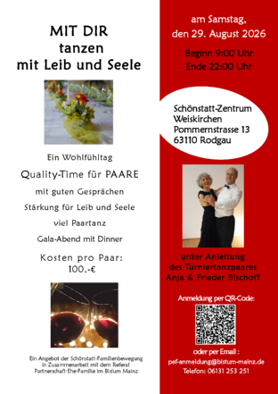 Plakat 2026.Mit Dir tanzen mit Leib und Seele