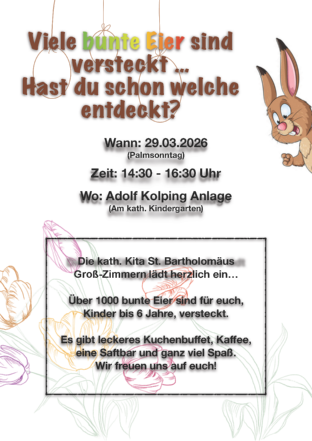 Plakat - Ostereiersuche 2026