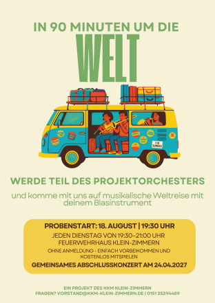 Plakat Projekt Weltreise 2