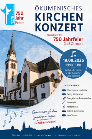 Plakat ökumenisches Kirchenkonzert