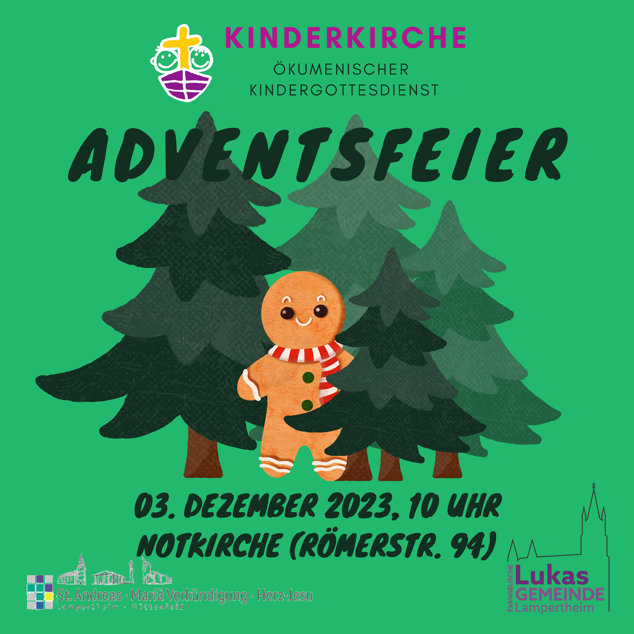 231203 Kinderkirche Adventsfeier #INSTA FLYER VORDERSEITE