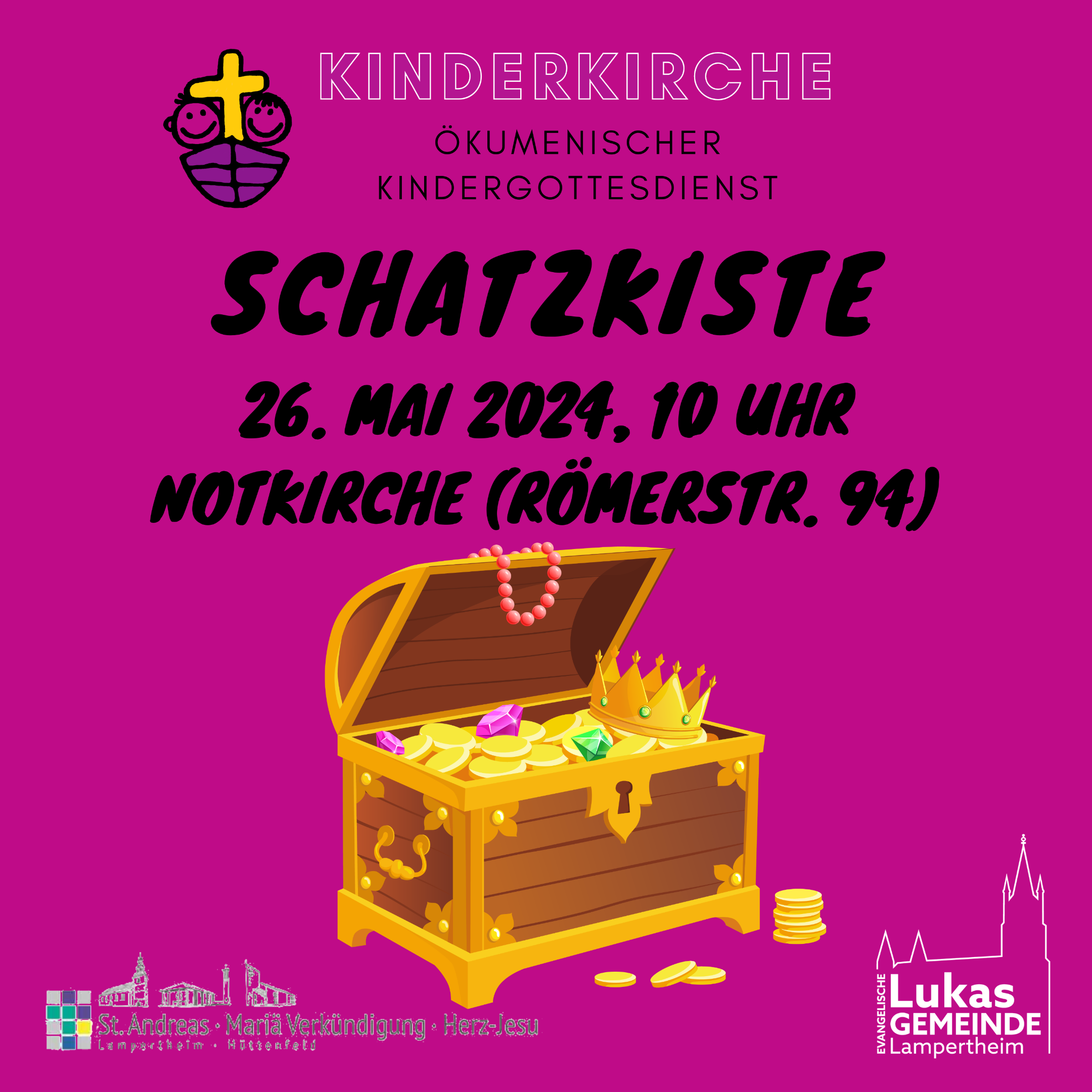 240526 Kinderkirche Schatzkiste #INSTA FLYER VORDERSEITE