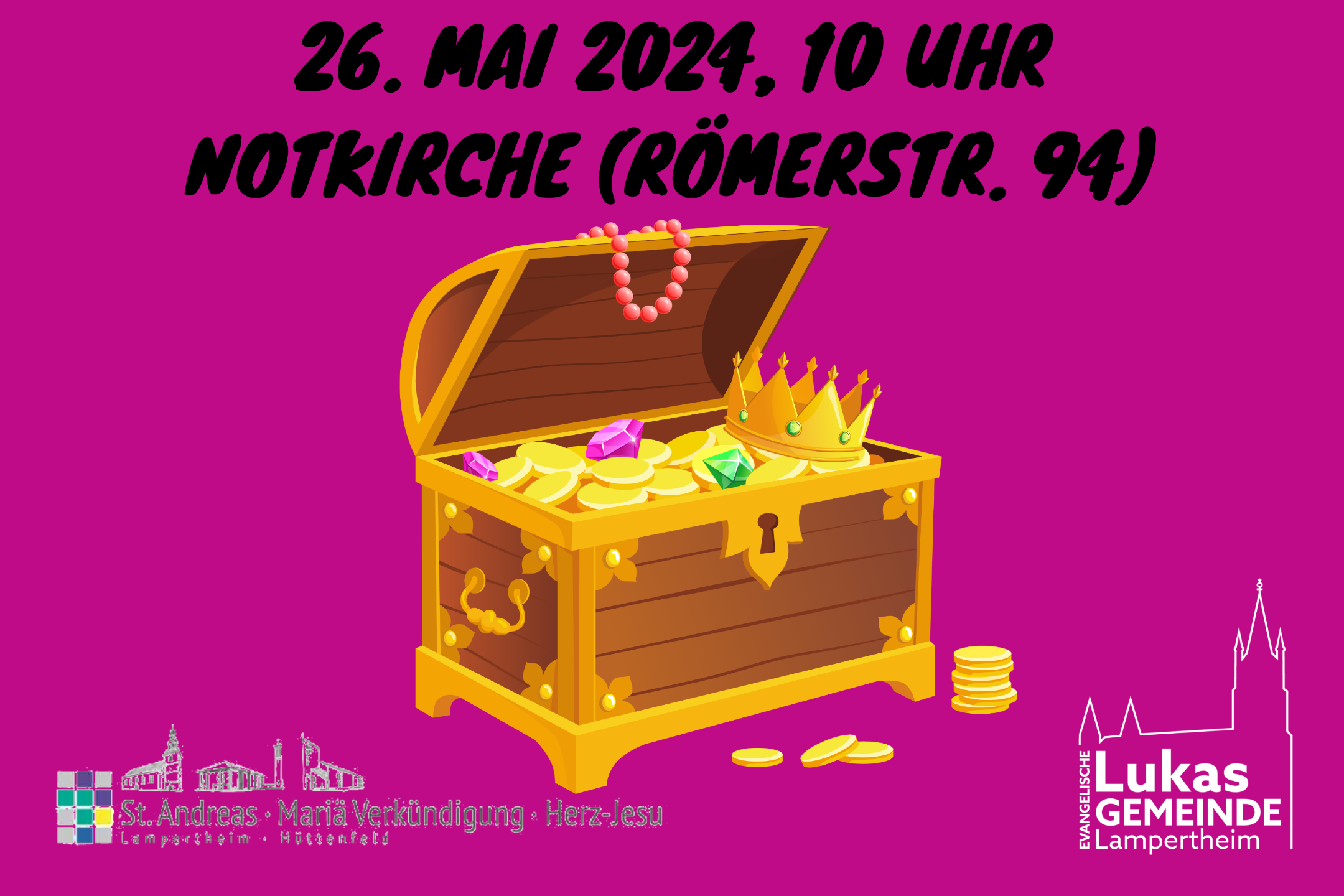 240526 Kinderkirche Schatzkiste #INSTA FLYER VORDERSEITE