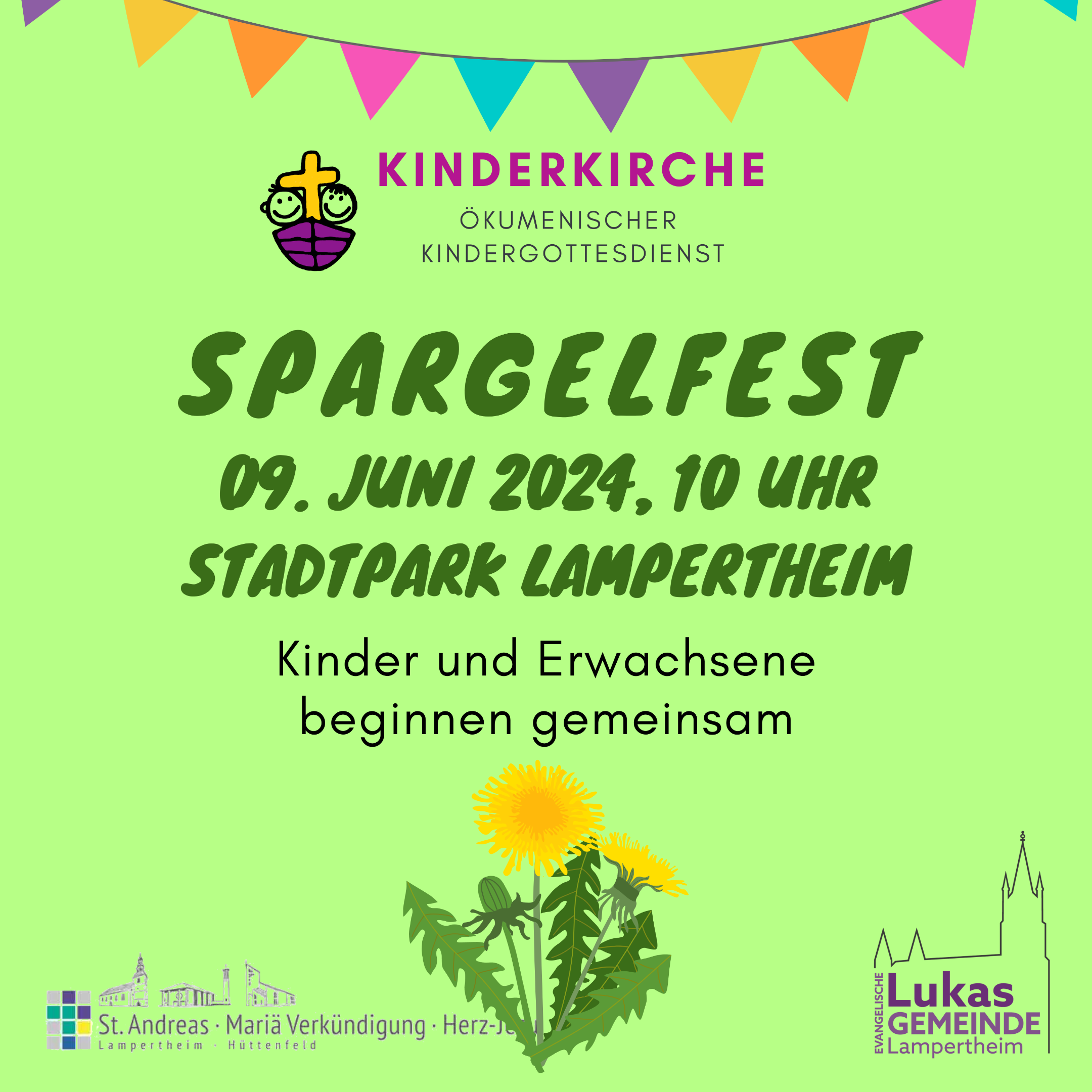 240609 Kinderkirche Spargelfest #INSTA FLYER VORDERSEITE