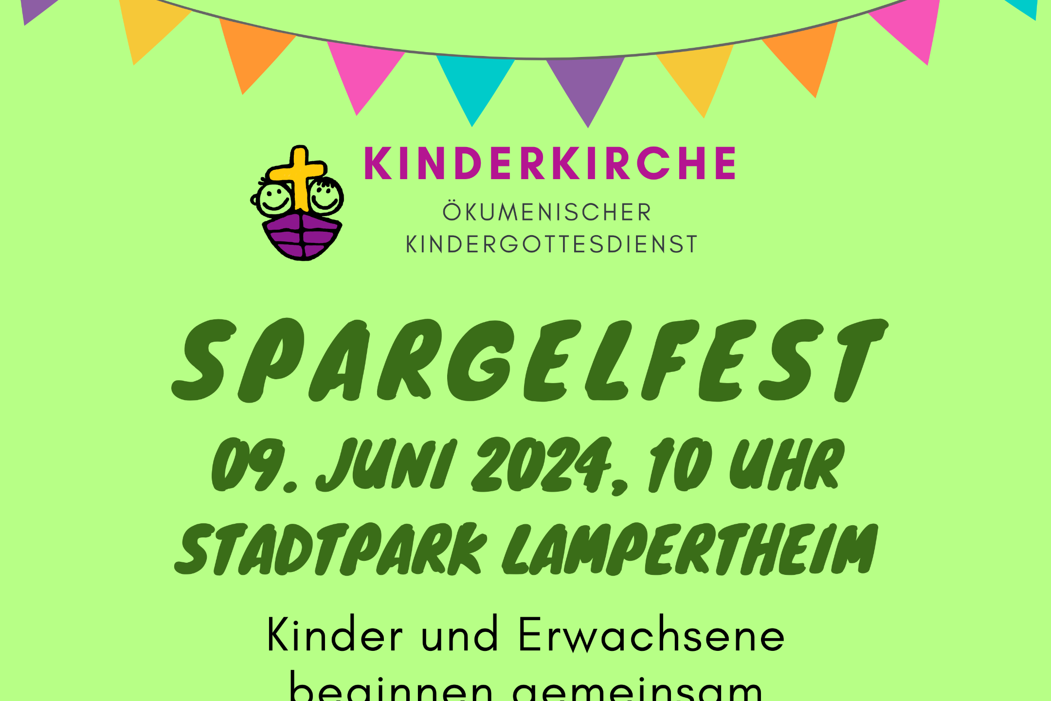 240609 Kinderkirche Spargelfest #INSTA FLYER VORDERSEITE