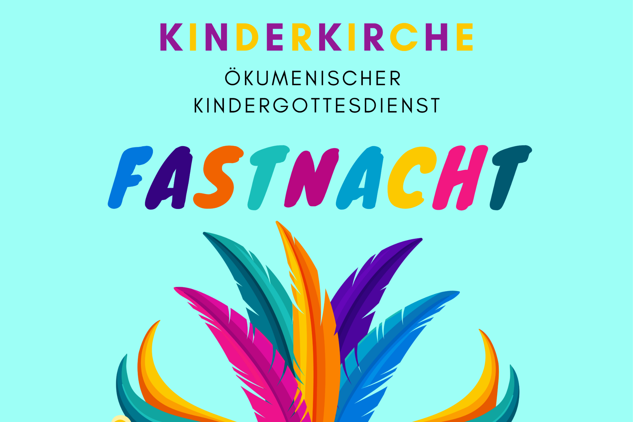 250302 Kinderkirche Fastnacht #FLYER VORDERSEITE