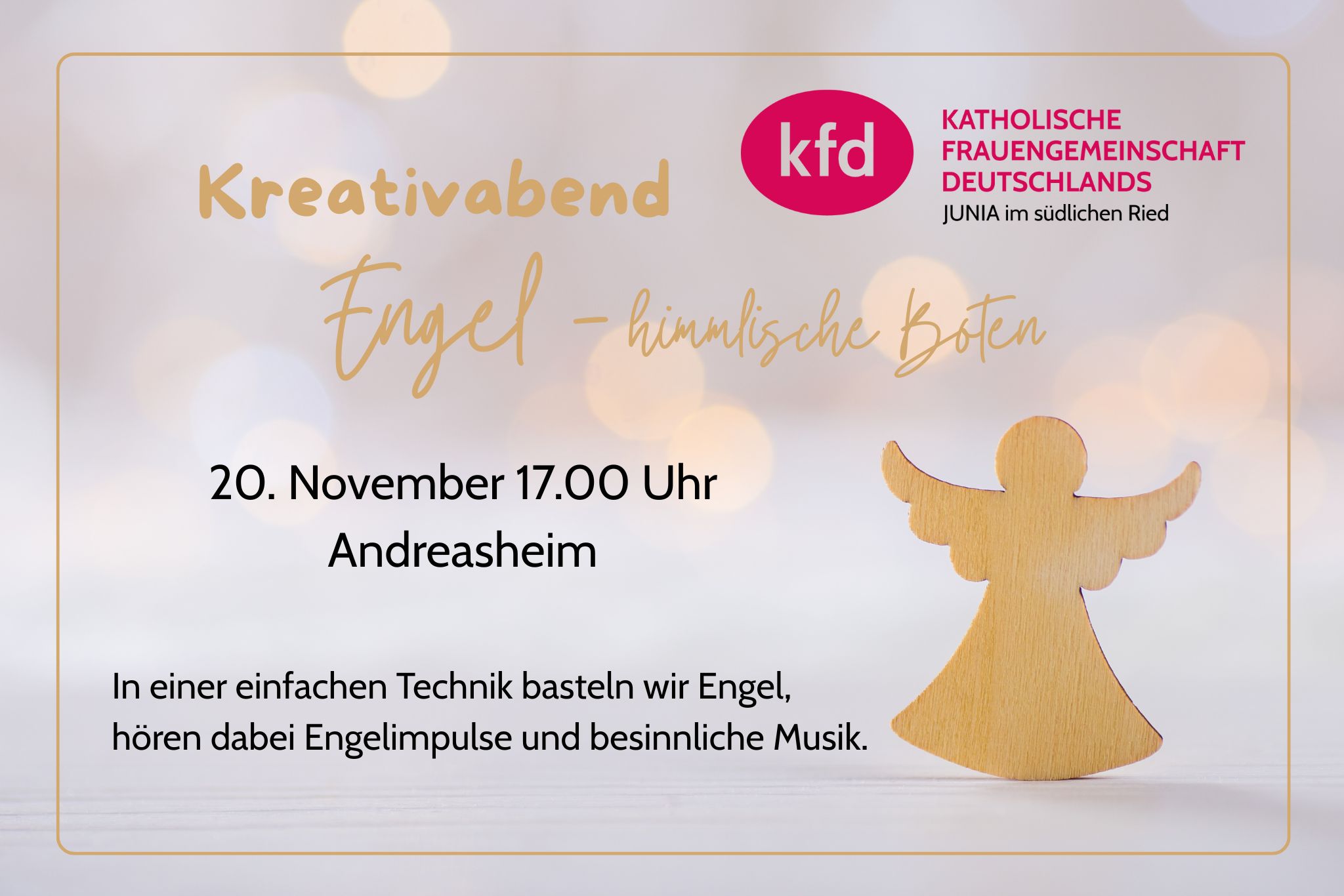 Kreativabend Engel-himmlische Boten quer