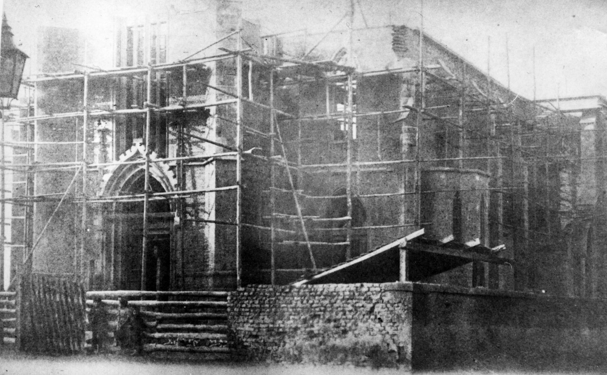 Bau der Apostelkirche - Aufnahme von ca. 1897/1898
