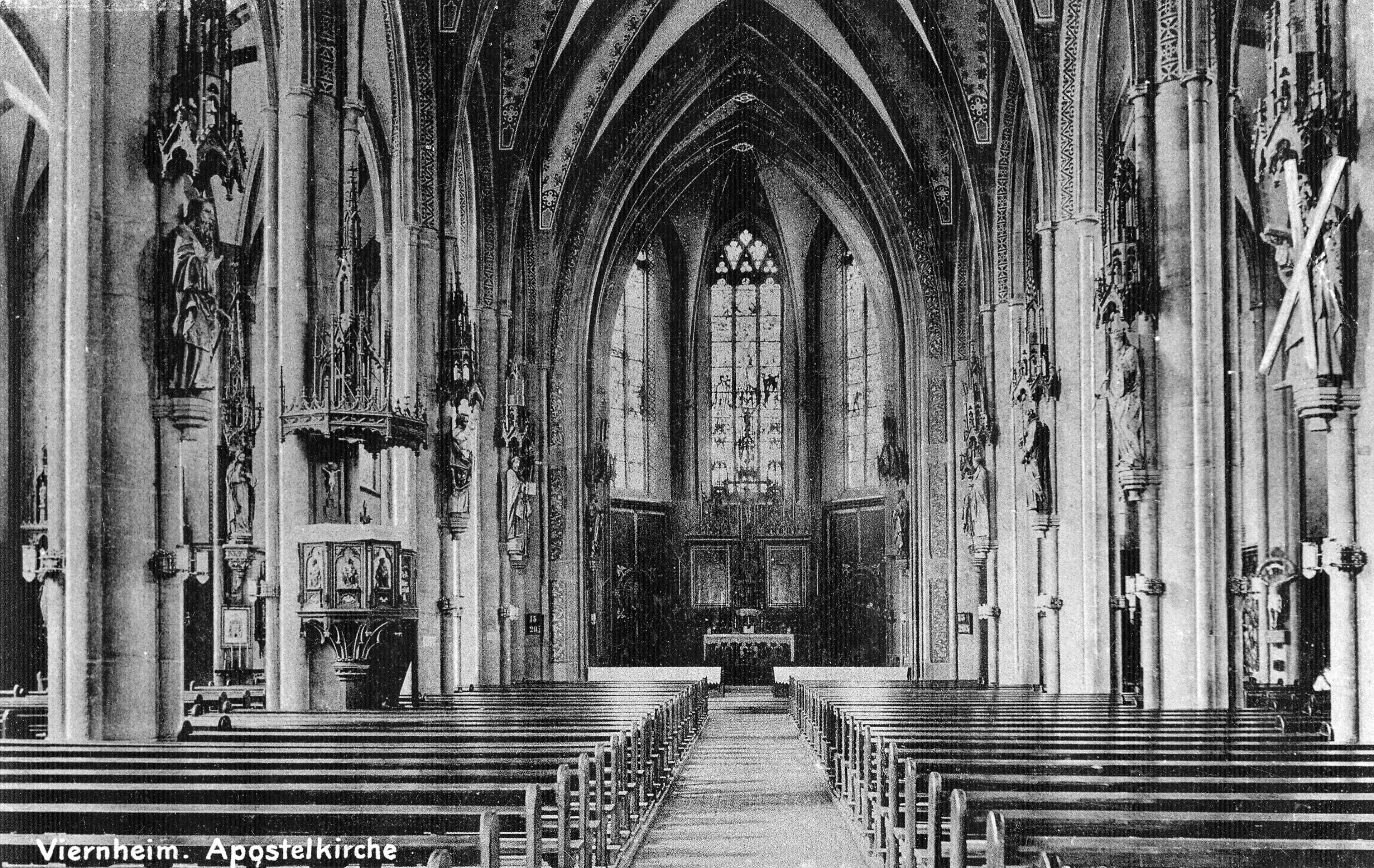 Innenraum der Apostelkirche 1942