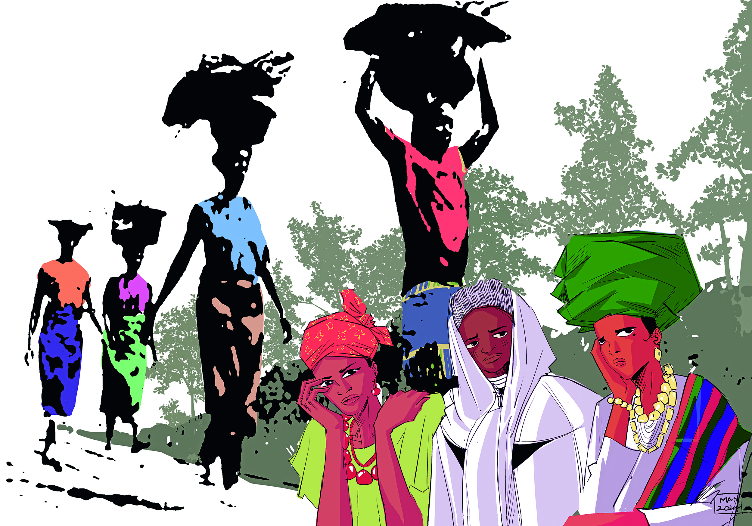 Offizielles Bild für den Weltgebetstag 220226 der Künstlerin Gift_Amarachi_Ottah