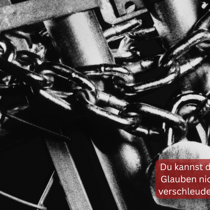Du kannst den Glauben nicht verschleudern!