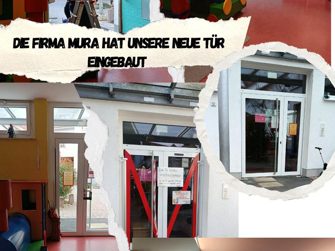 EInbau der Eingangstür Maria Ward