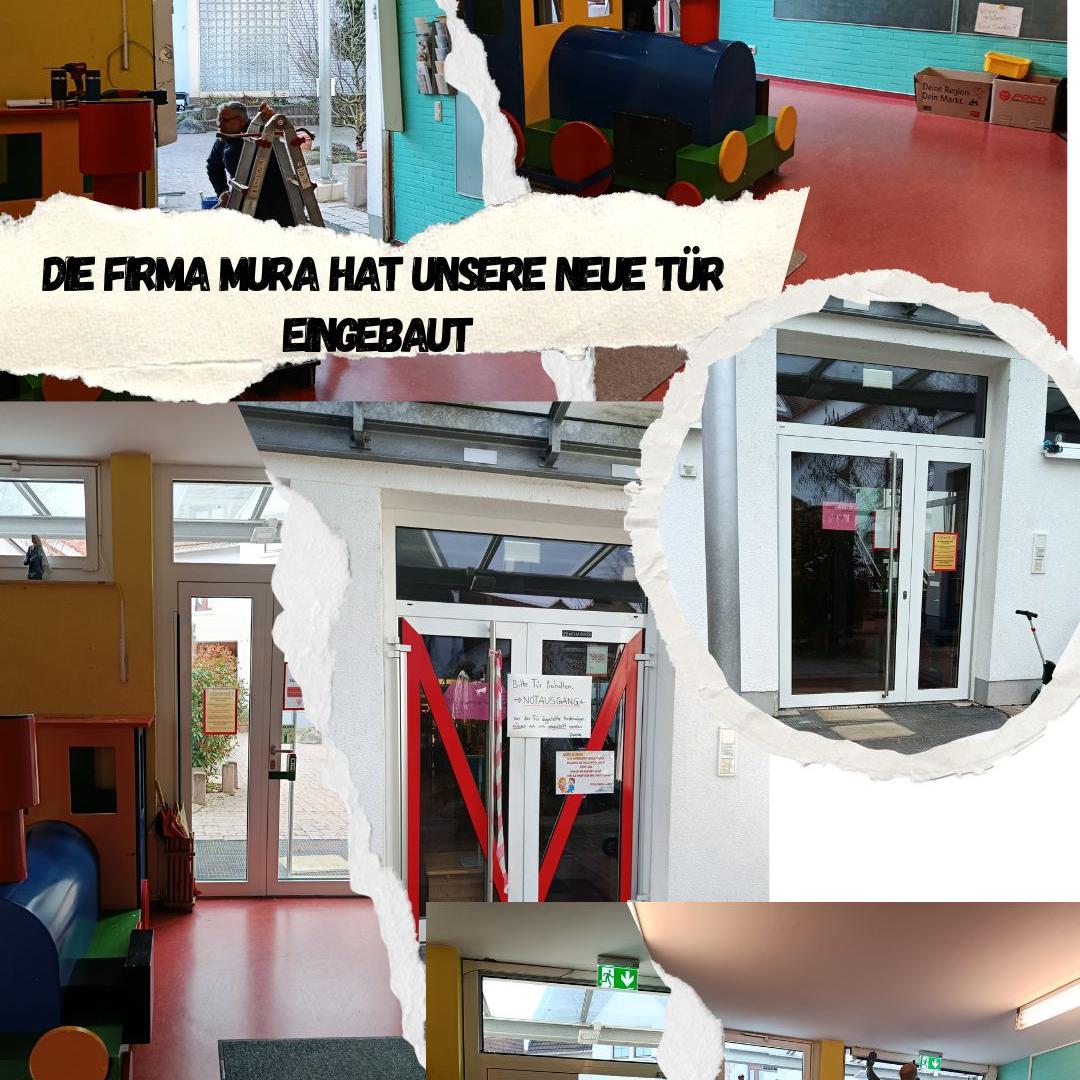 EInbau der Eingangstür Maria Ward