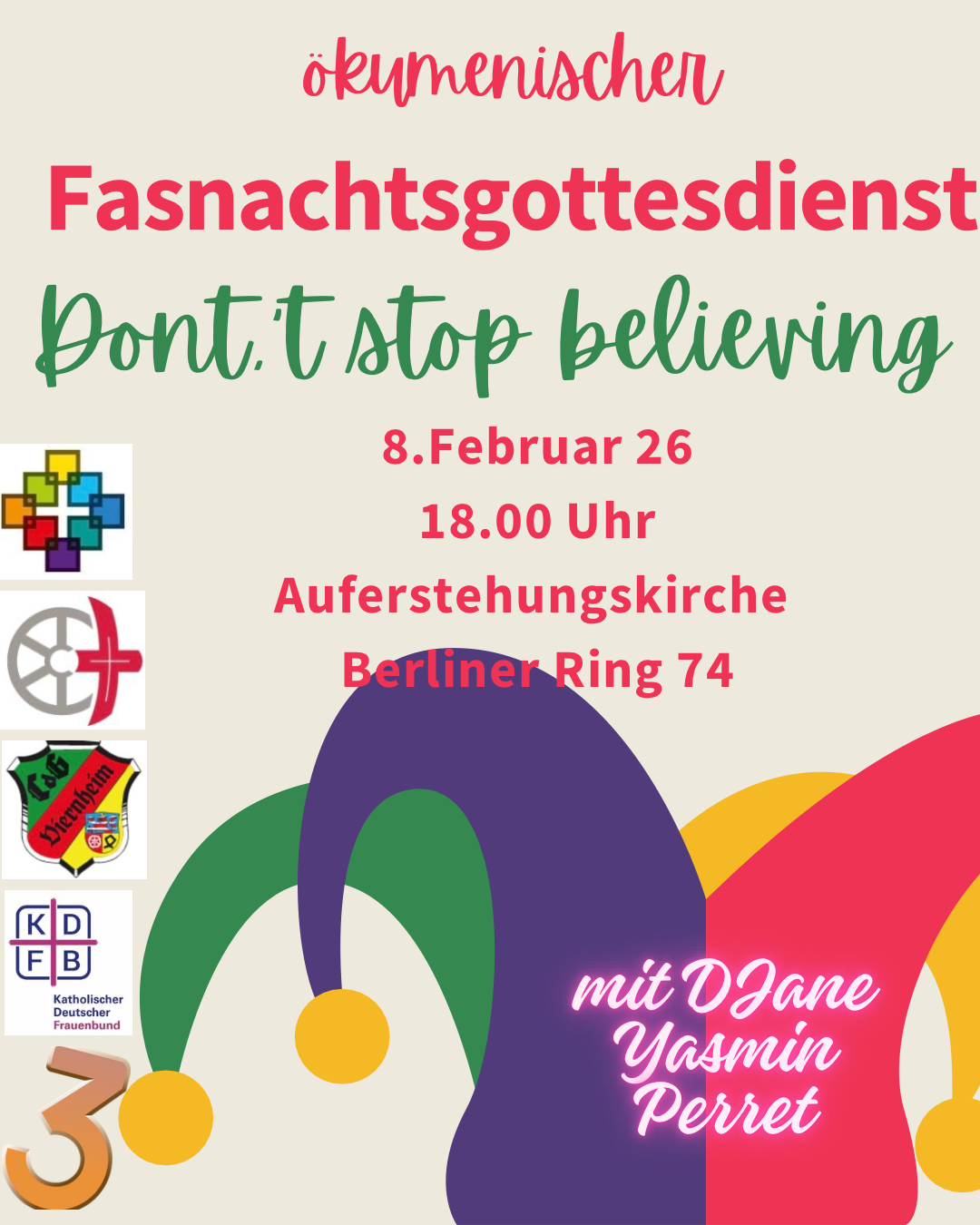 ökumenischer Gottesdienst vor Fasnacht