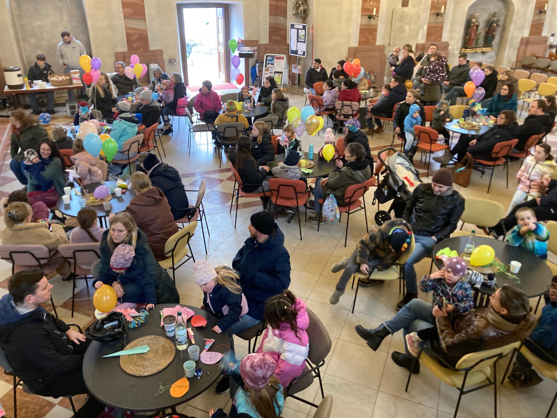 Bei der Segenszeit in der Marienkirche
