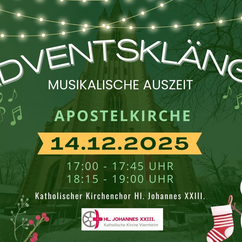 Der Kirchenchor Hl. Johannes XXIII. lädt herzlich ein.