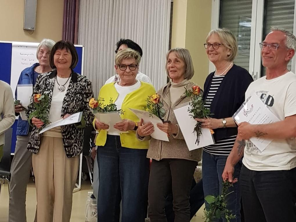 Ehrung der Mitglieder