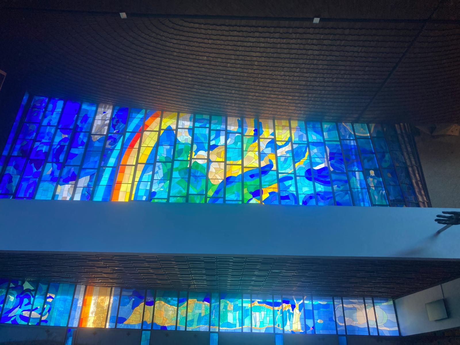 Buntglasfenster in Nowa Huta