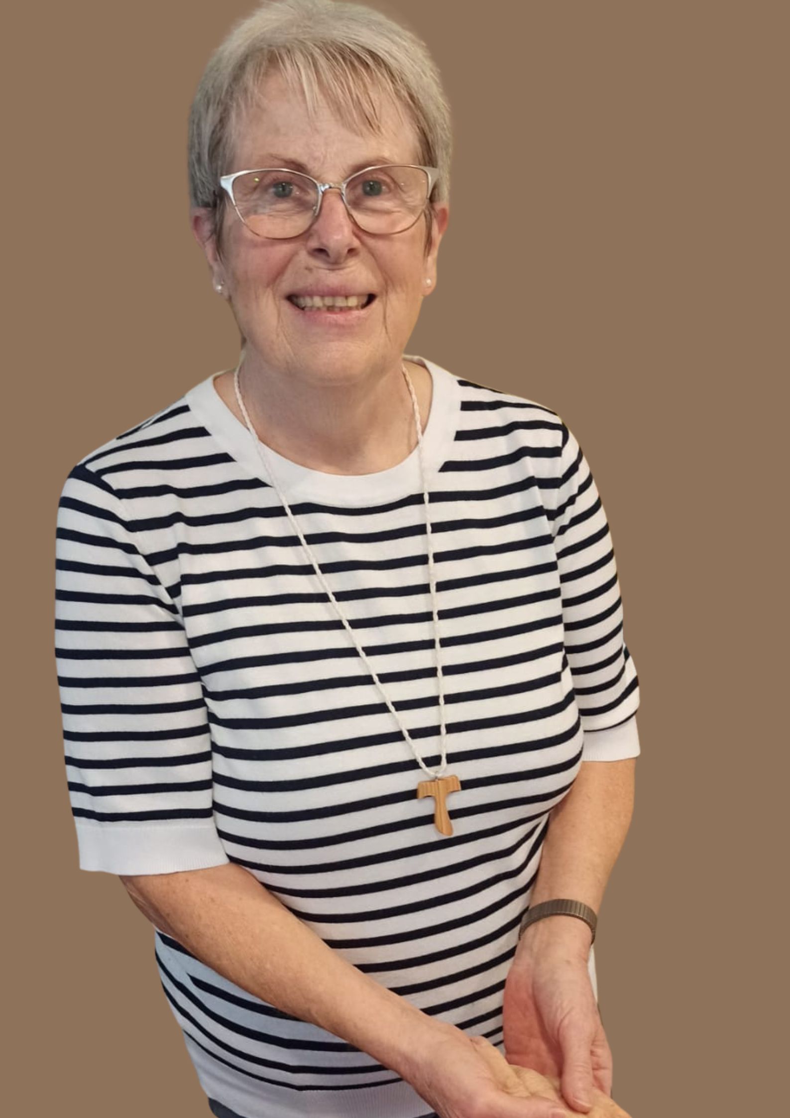 Rita Stumpf beim Krankenbesuch