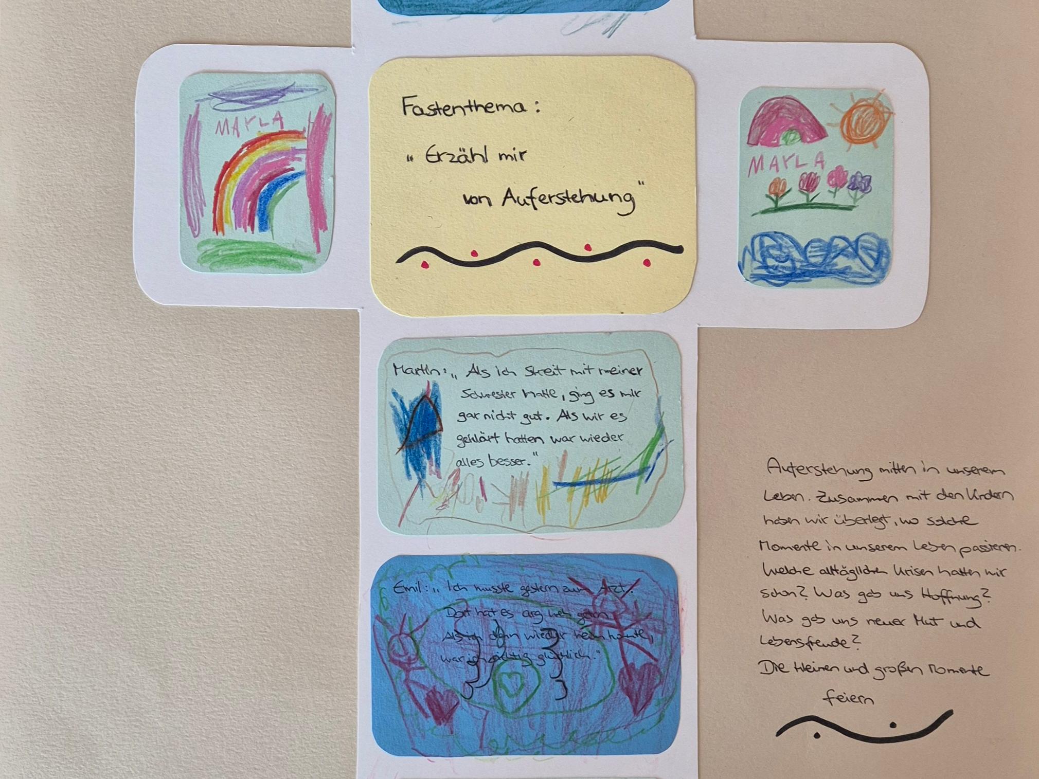 Kreuz zum Thema: Erzähl mir von Auferstehung