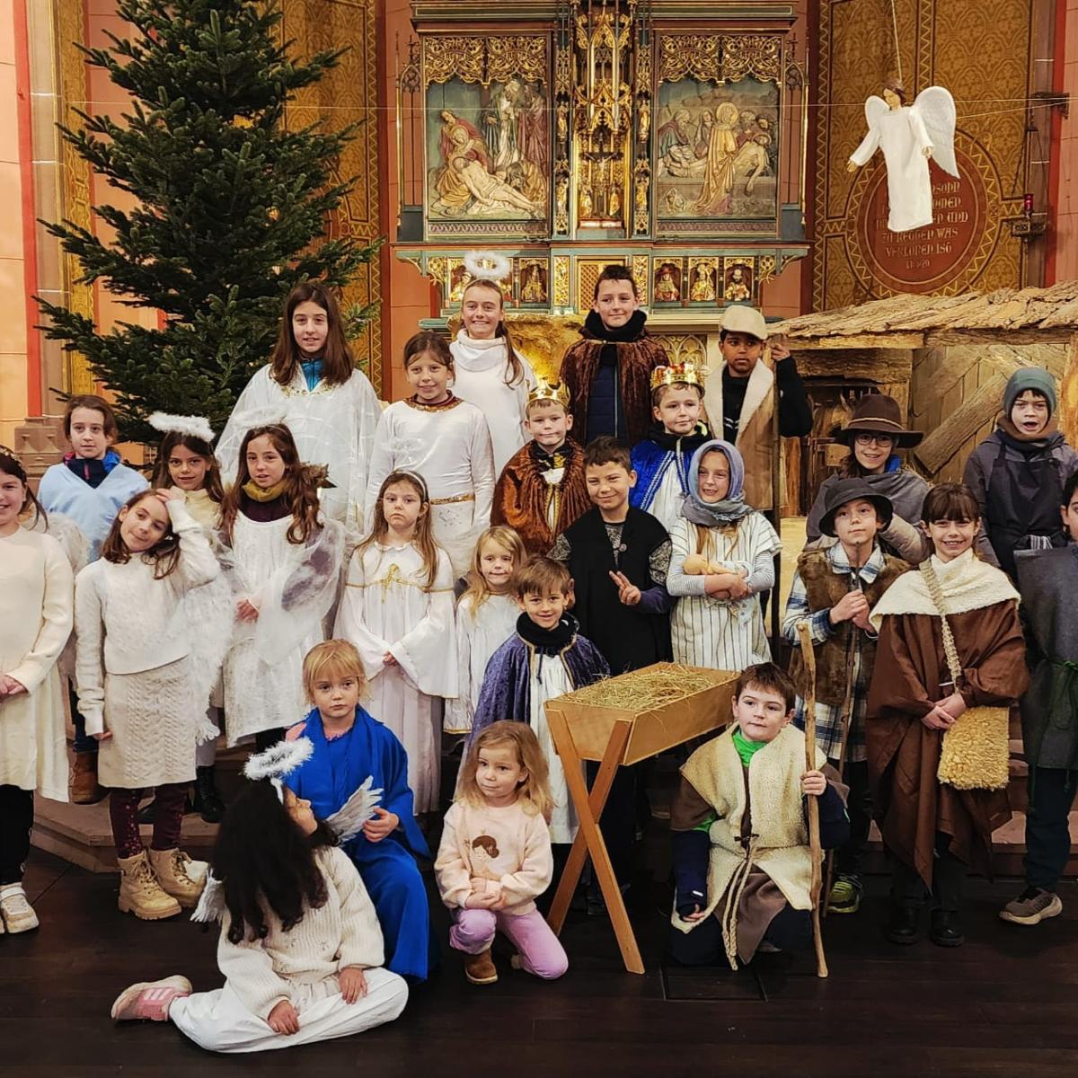 Am Heiligabend erzählen die Kinder um 15 Uhr die Weihnachtsgeschichte in der Apostelkirche.