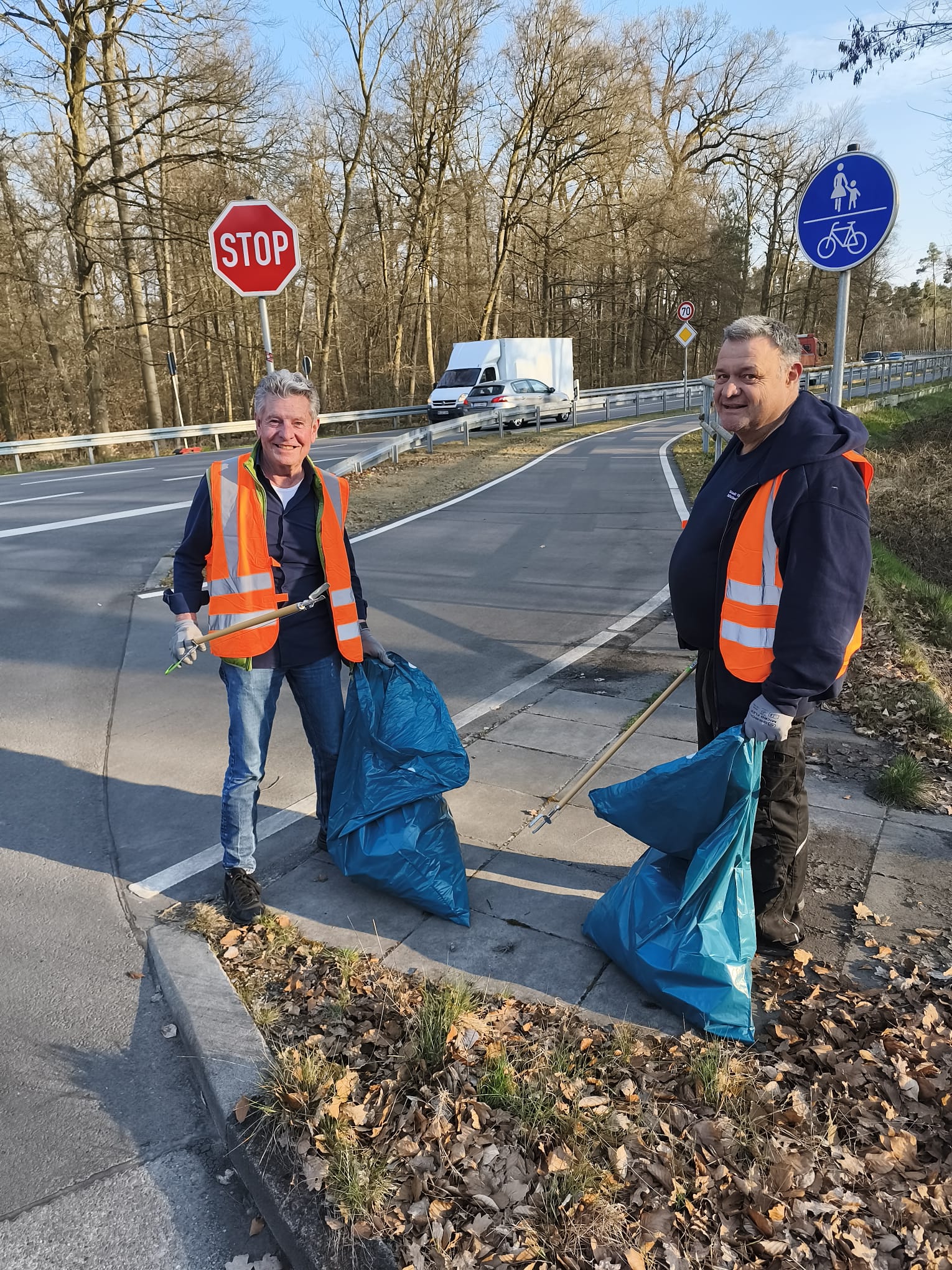 Müll am Straßenrand