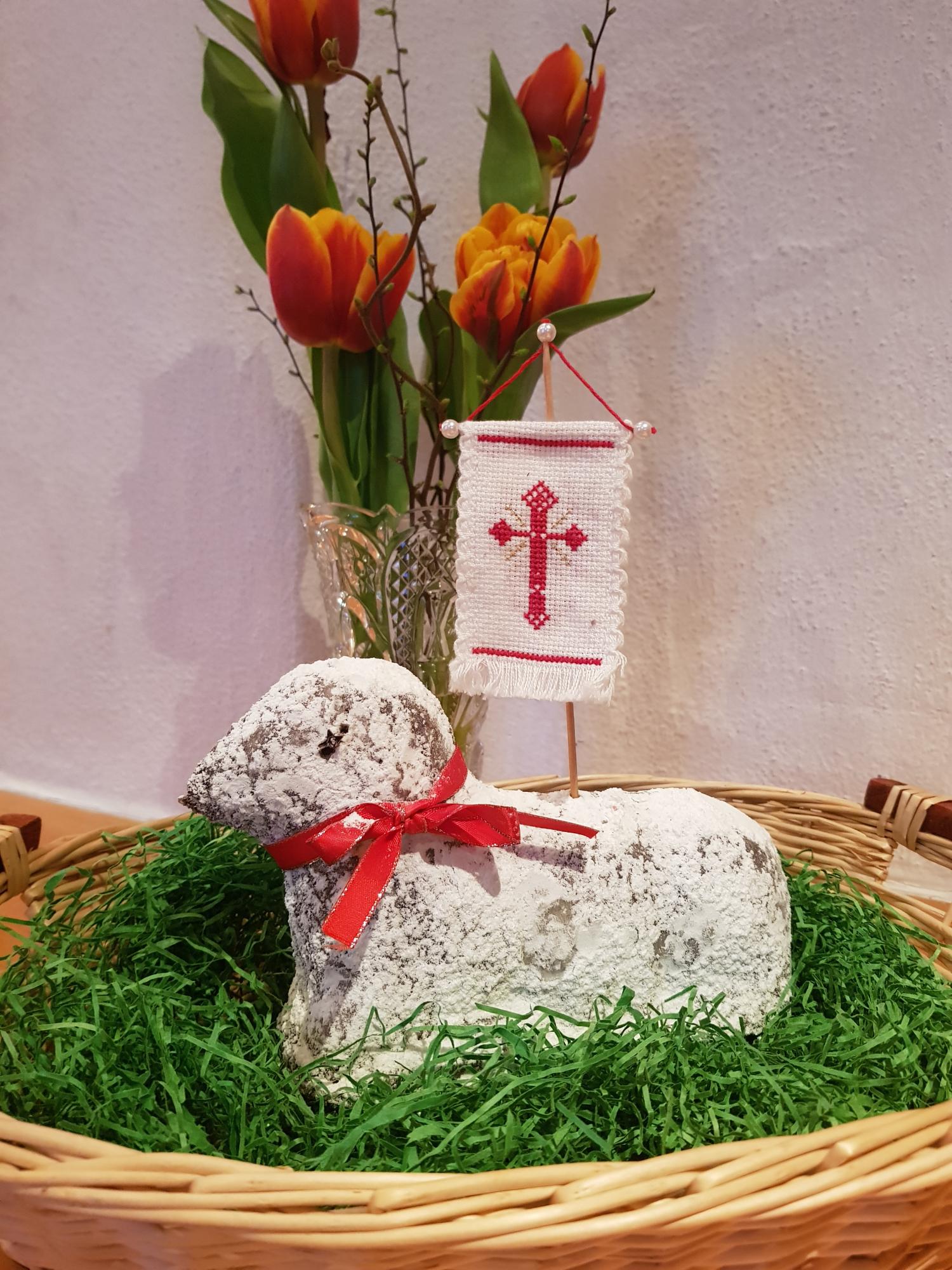 selbstgebackenes Osterlamm