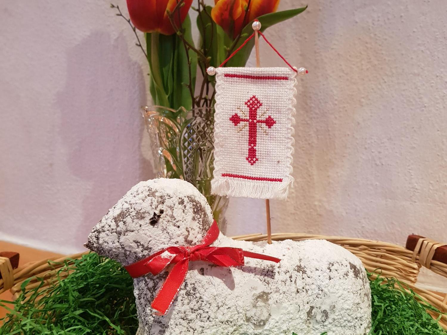 selbstgebackenes Osterlamm