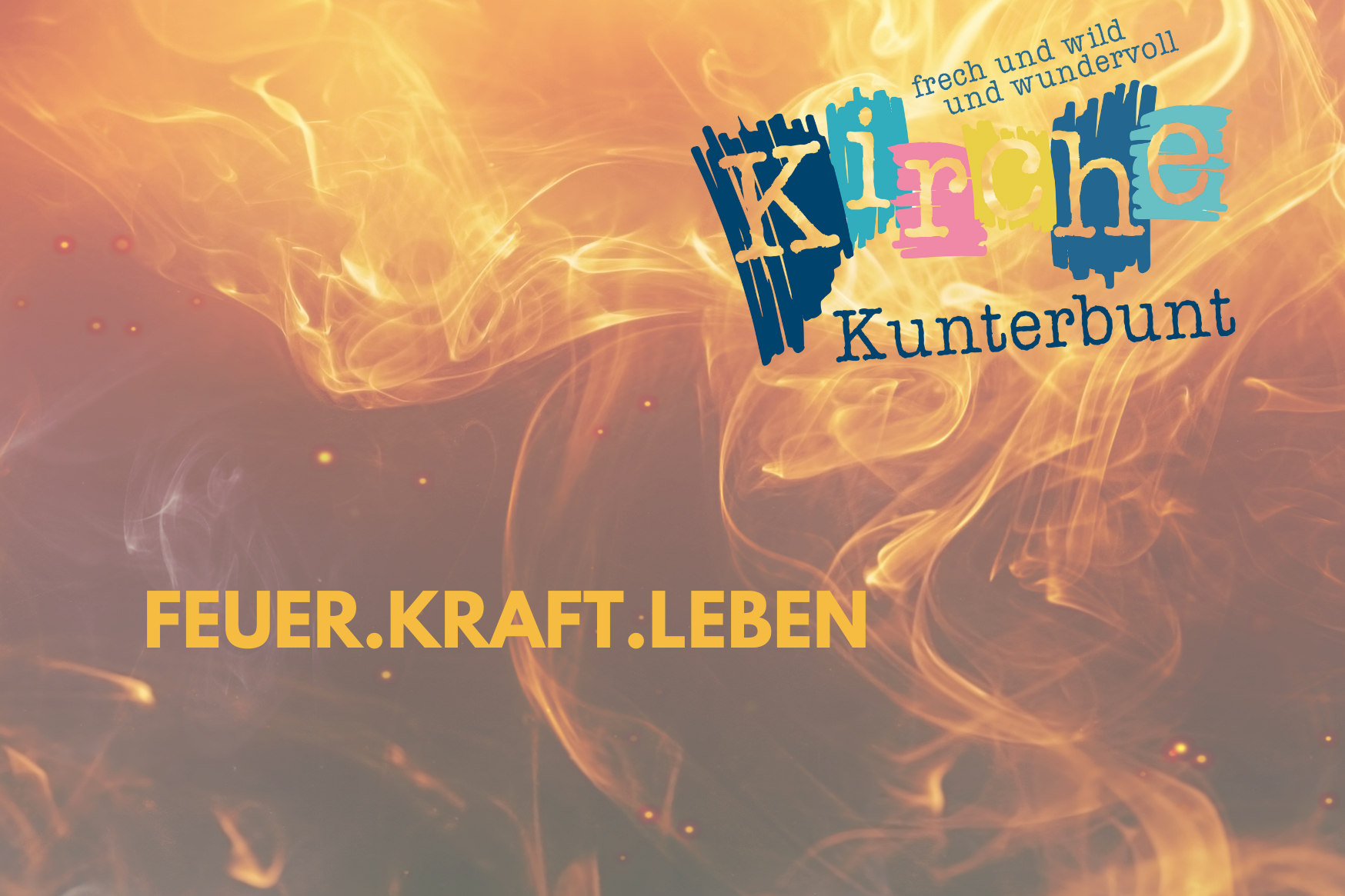 Plakat Kirche Kunterbunt