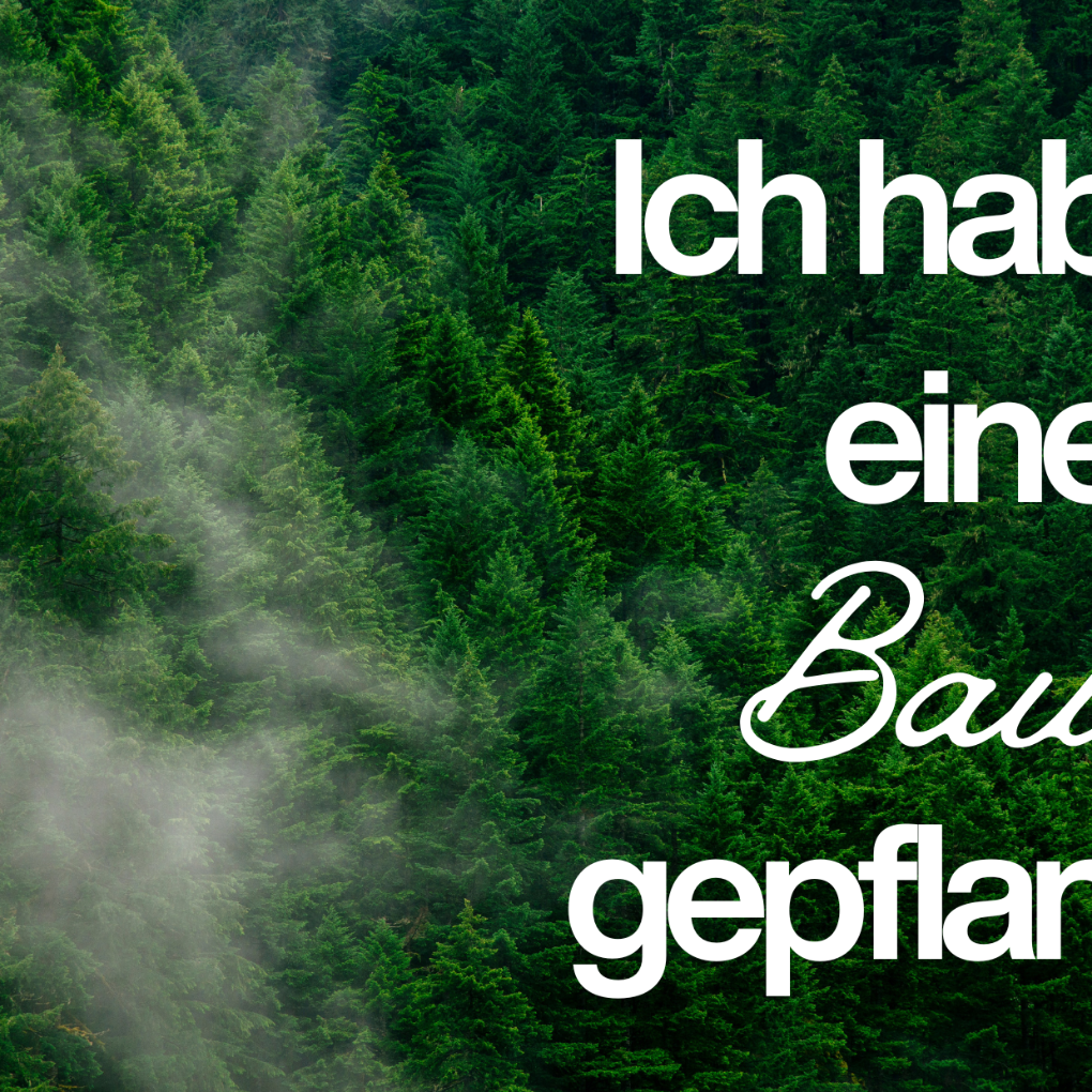 Postkarte 'Ich habe einen Baum gepflanzt'