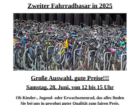 Zweiter Fahrradbasar in 2025