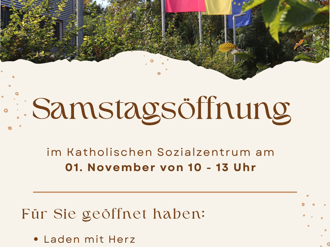 Samstagsöffnung am 01. November 2025